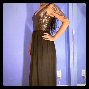 Black and Gold Dress
